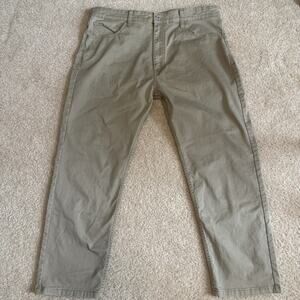 Dockers Mens Jean Cut Khaki Pants 36x27 Tan Straight 5 Pocket, All Season Tech